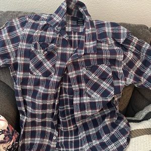 RVCA Long Sleeve Button Down